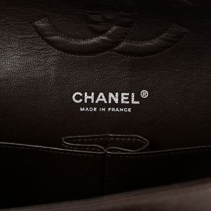 Chanel Lambskin Quilted Medium Double Flap Dark Brown 6 of 11