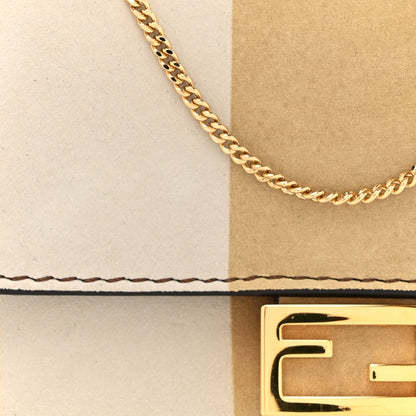 Fendi Nubuck Pequin Nano Baguette Charm Sand Tortora 8 of 13