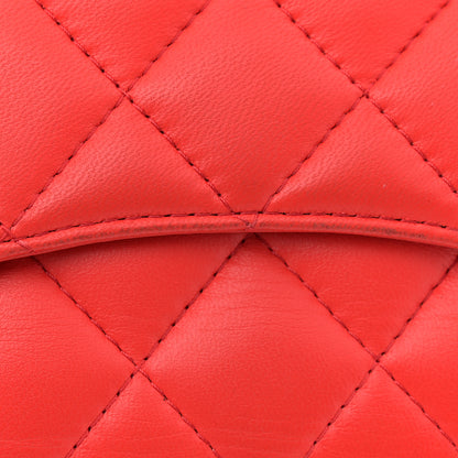 Chanel Lambskin Quilted Mini Rectangular Flap Red 11 of 12