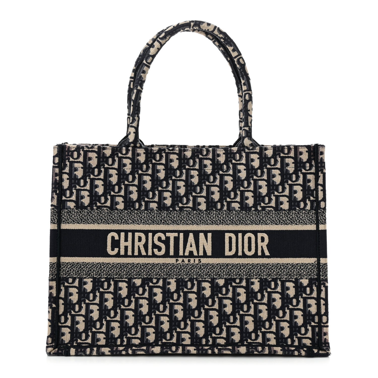 Christian Dior Oblique Medium Book Tote Blue Multicolor 1 of 10