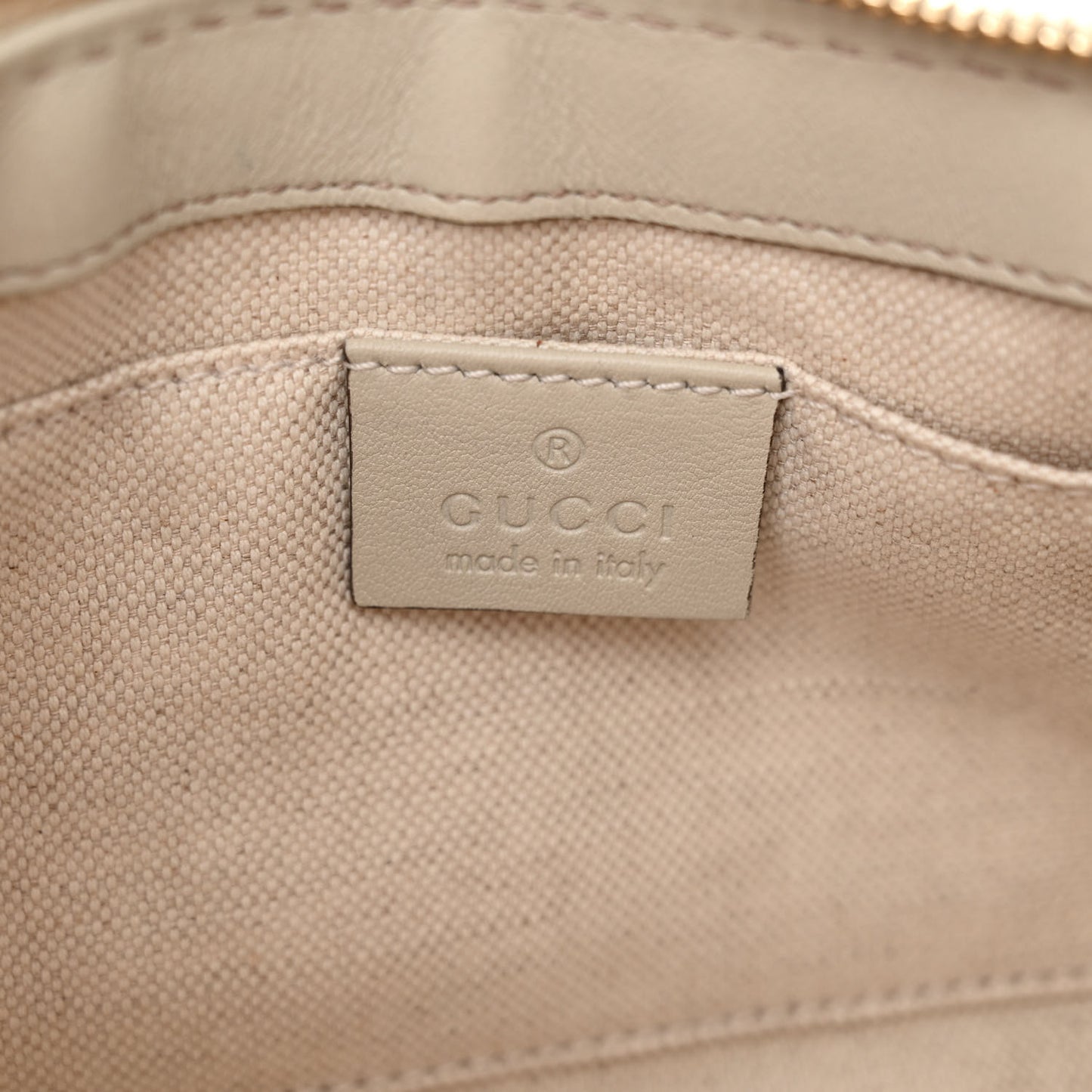 Guccissima Small Mayfair Bow Detail Shoulder Bag Off White