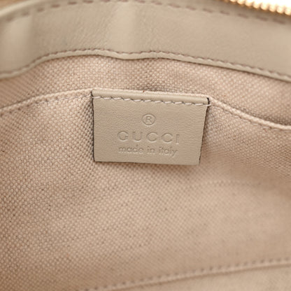 Gucci Guccissima Small Mayfair Bow Detail Shoulder Bag Off White 6 of 12
