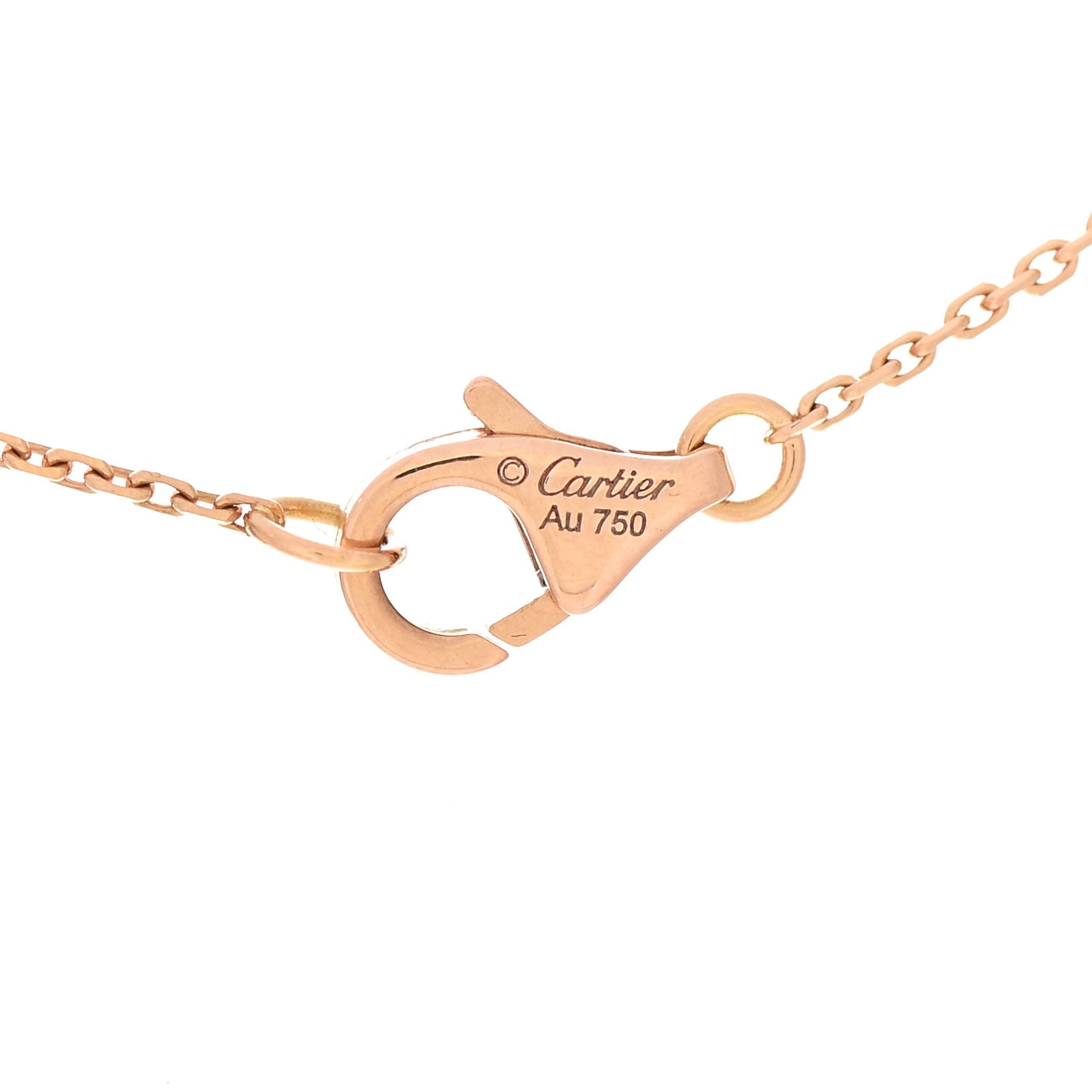 18K Pink Gold Diamond Pink Sapphire Caresse D'Orchidees Par Cartier Necklace