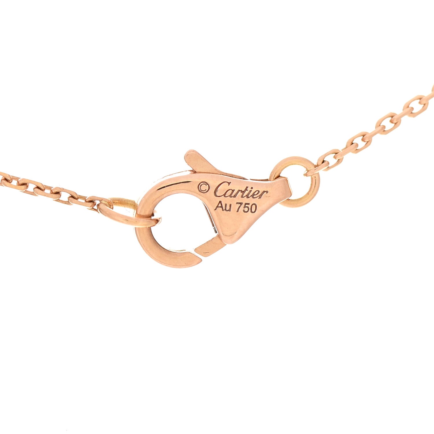 Cartier 18K Pink Gold Diamond Pink Sapphire Caresse D'Orchidees Par Cartier Necklace 4 of 5