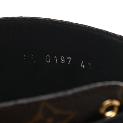 Louis Vuitton Calfskin Monogram Wonderland Flat Ranger Boots 41 Black 8 of 8