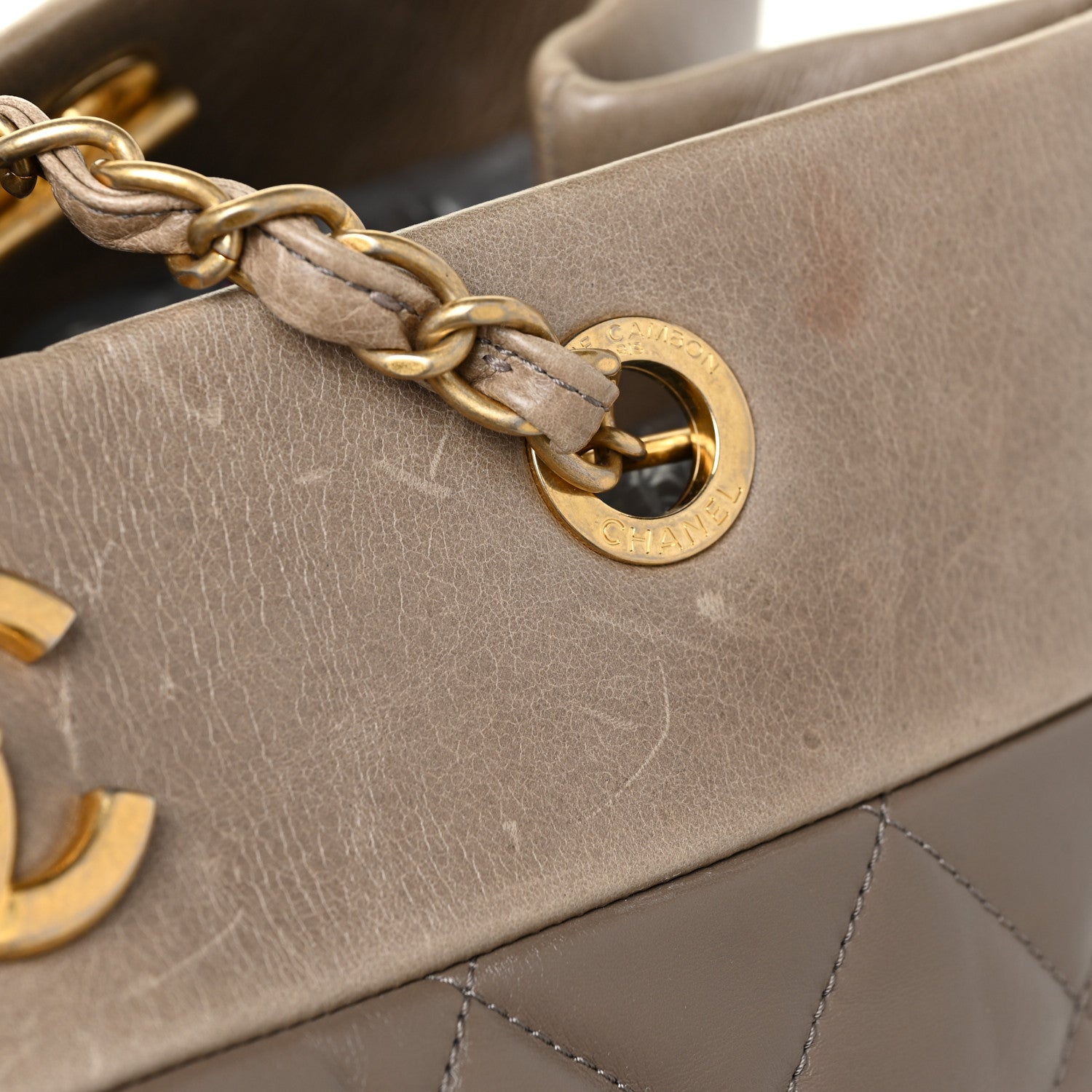 Chanel Calfskin Large Soft Elegance Tote Beige 12 of 16