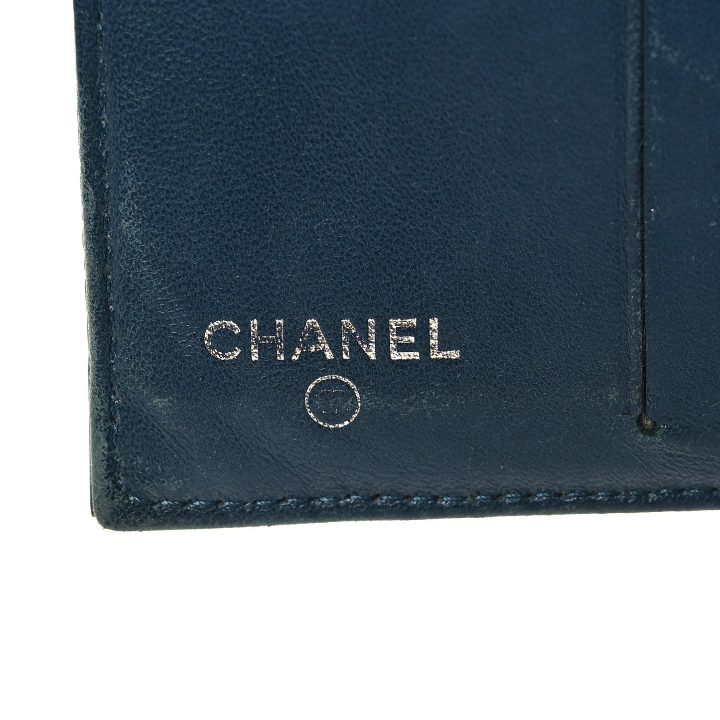 Patent Calfskin Lucky Symbols Compact French Flap Wallet Green