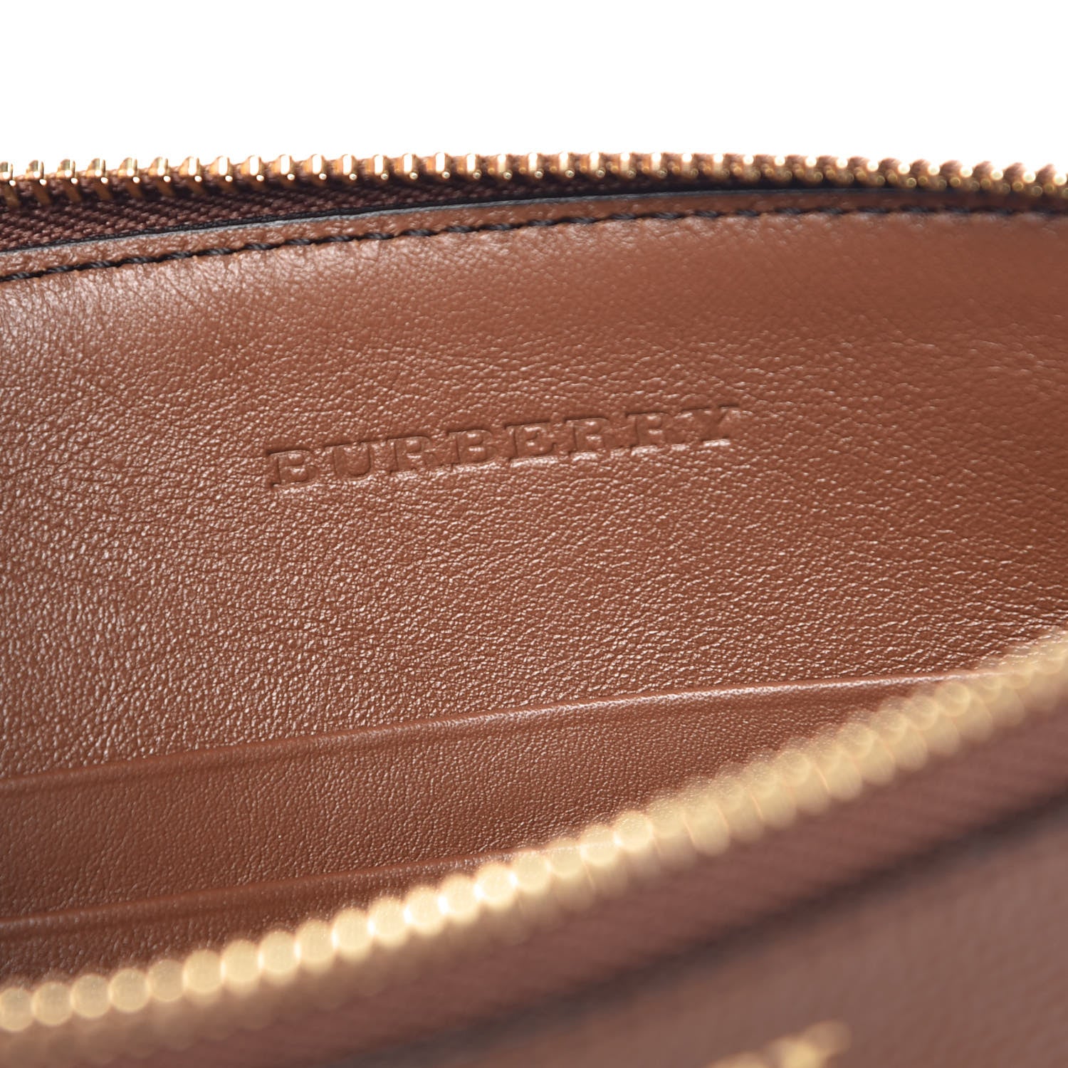 Burberry House Check Derby Peyton Crossbody Clutch Bag Tan 7 of 12