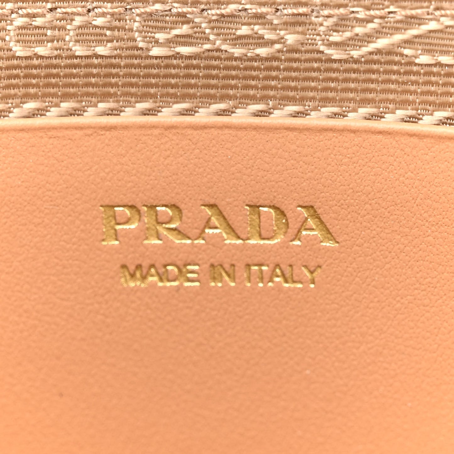 Raffia Calfskin Crochet Logo Embroidered Mini Triangle Crossbody Pouch Naturale