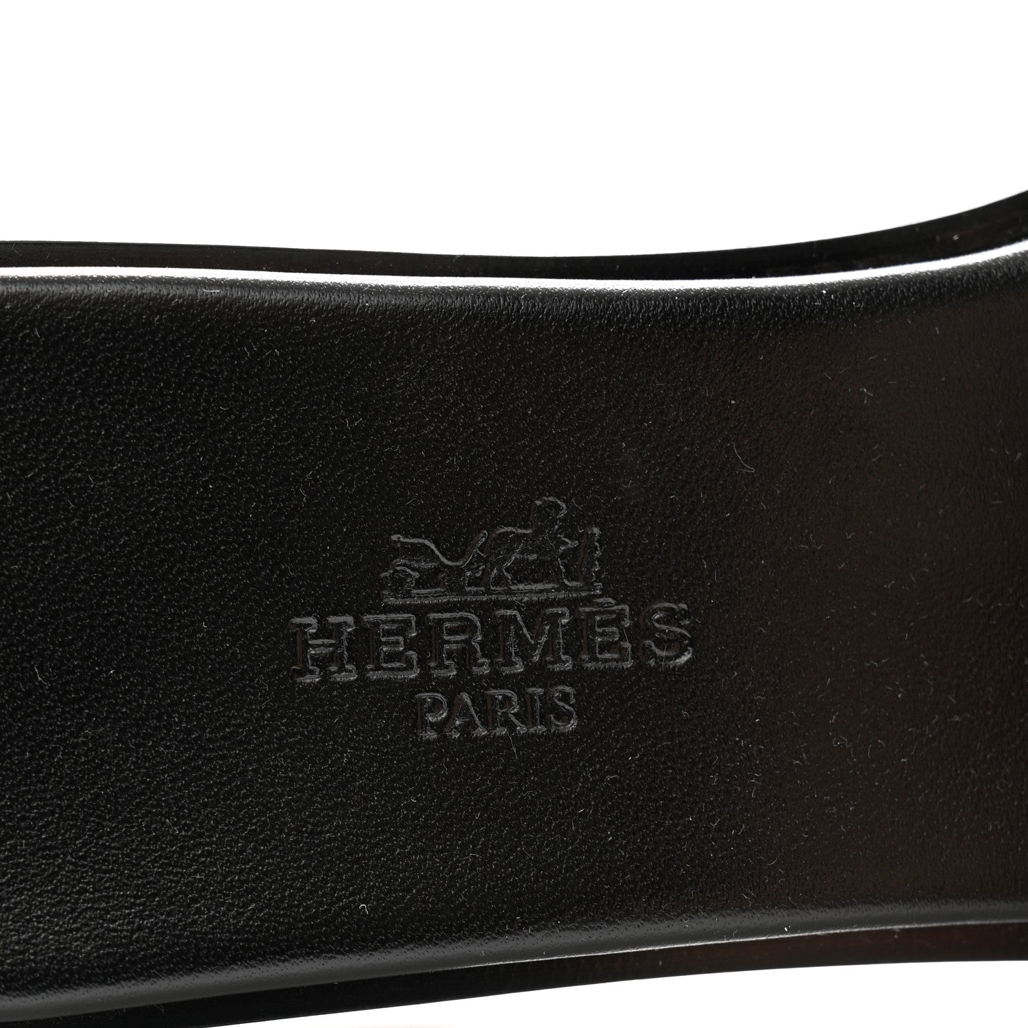 Hermes Calfskin Giulia Sandals 35.5 Black 6 of 10