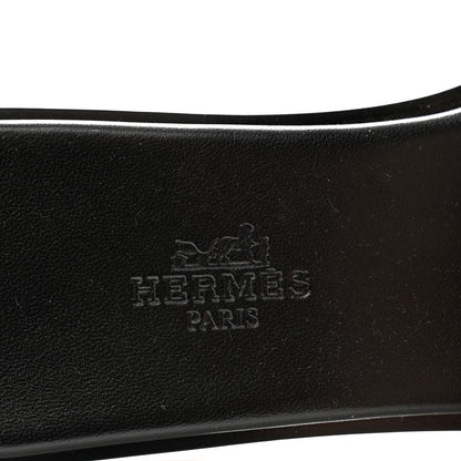 Hermes Calfskin Giulia Sandals 35.5 Black 6 of 10