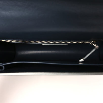 Christian Dior Metallic Patent Micro-Cannage 30 Montaigne Flap Bag Silver 5 of 10