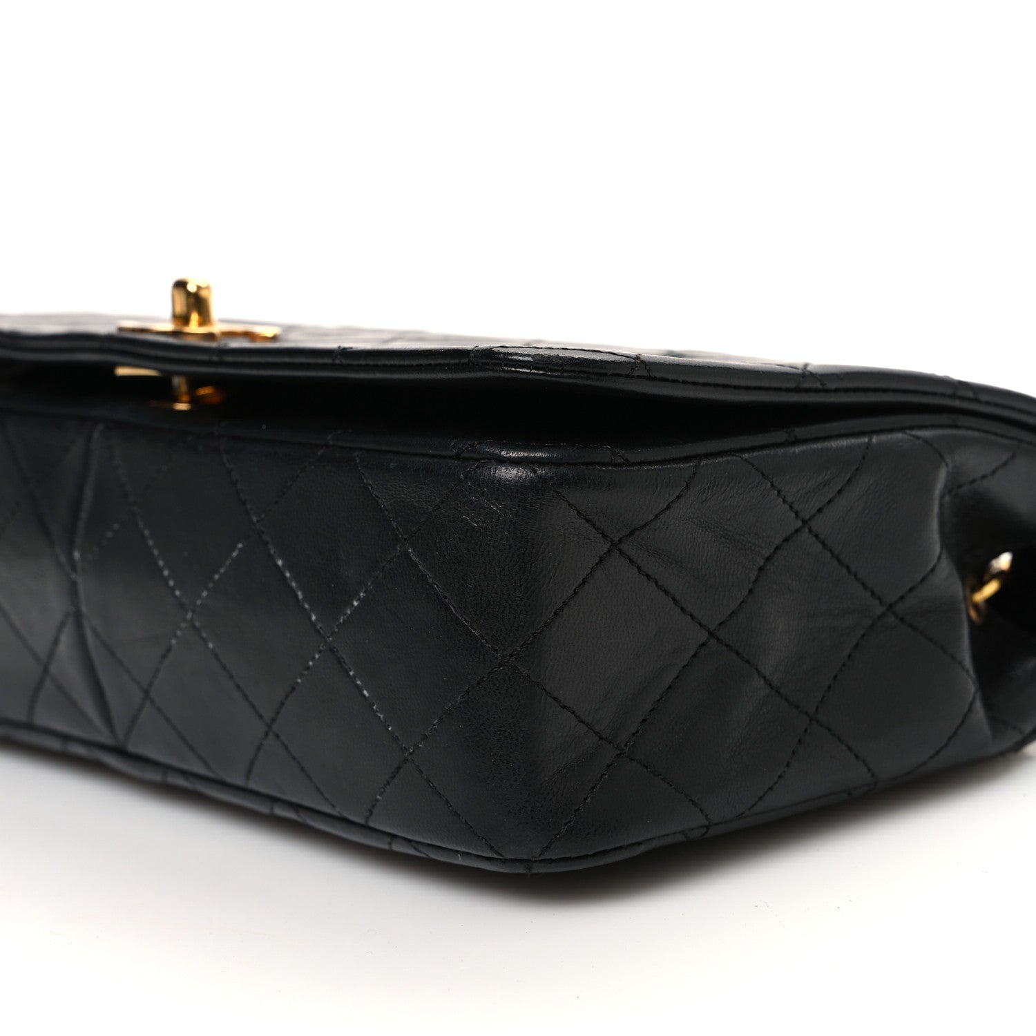 Chanel Lambskin Quilted Small Single Flap Black 11 of 14