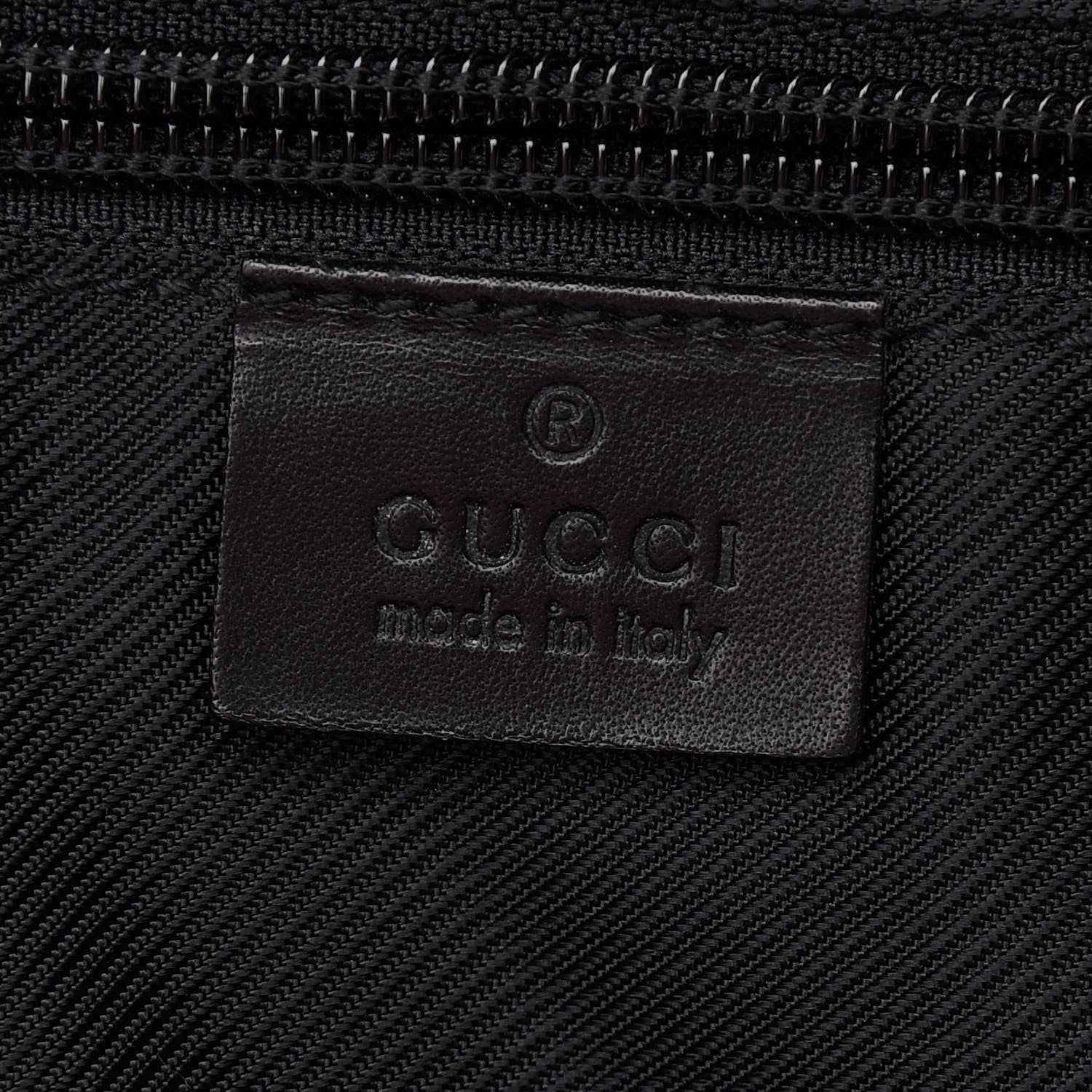 Gucci Denim Monogram Briefcase Black 6 of 9