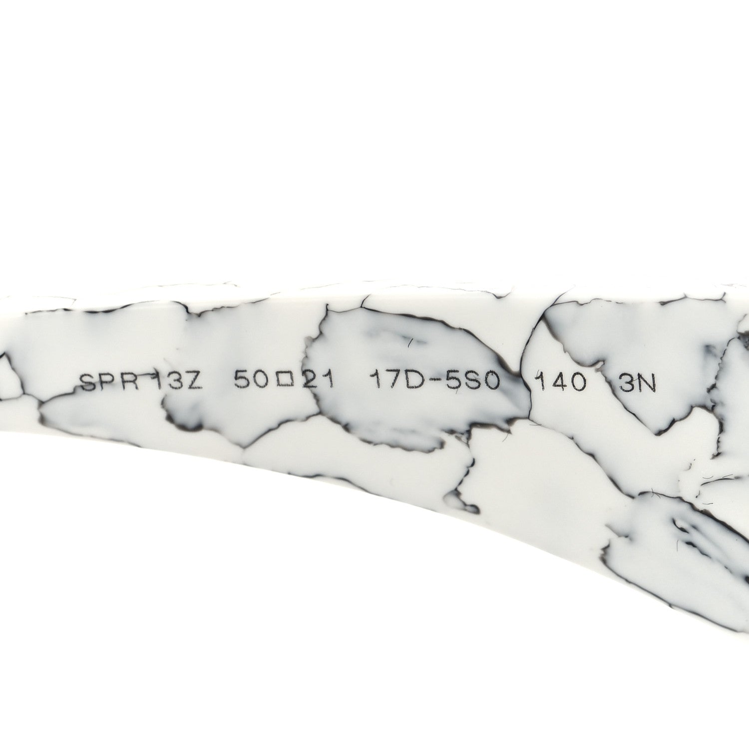 Prada Acetate Symbole Sunglasses SPR 13Z White Marble 6 of 8