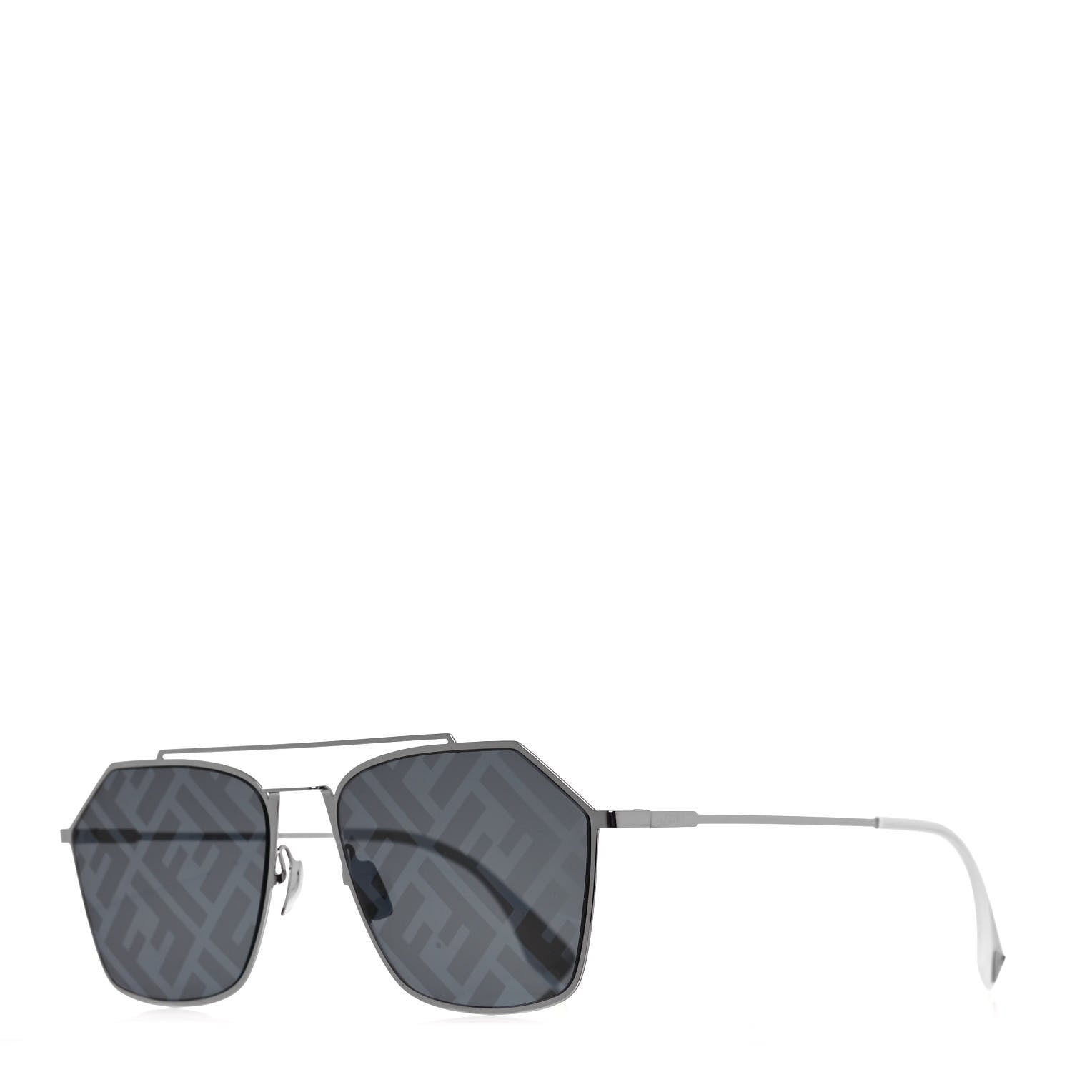 Fendi Metal Aviator Sunglasses FFM0022/S Silver 1 of 7