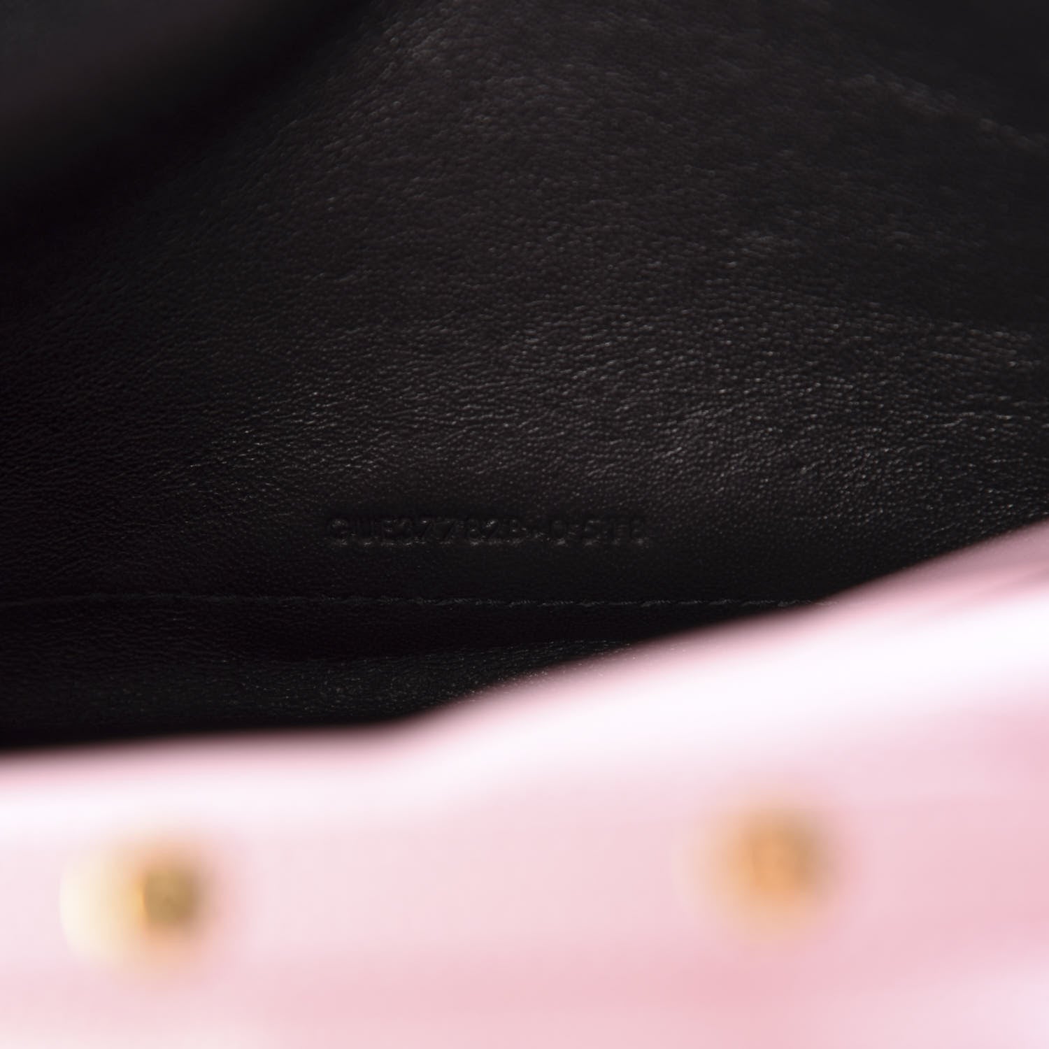 Saint Laurent Grain De Poudre Matelasse Chevron Monogram Chain Wallet Tender Pink 9 of 11