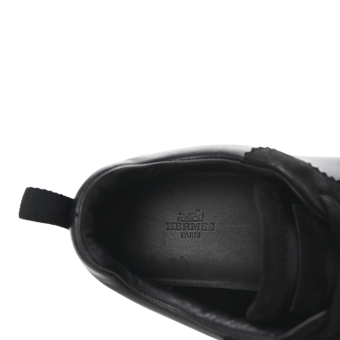 Goatskin Suede Goatskin Mens Bouncing Sneakers 43.5 Black