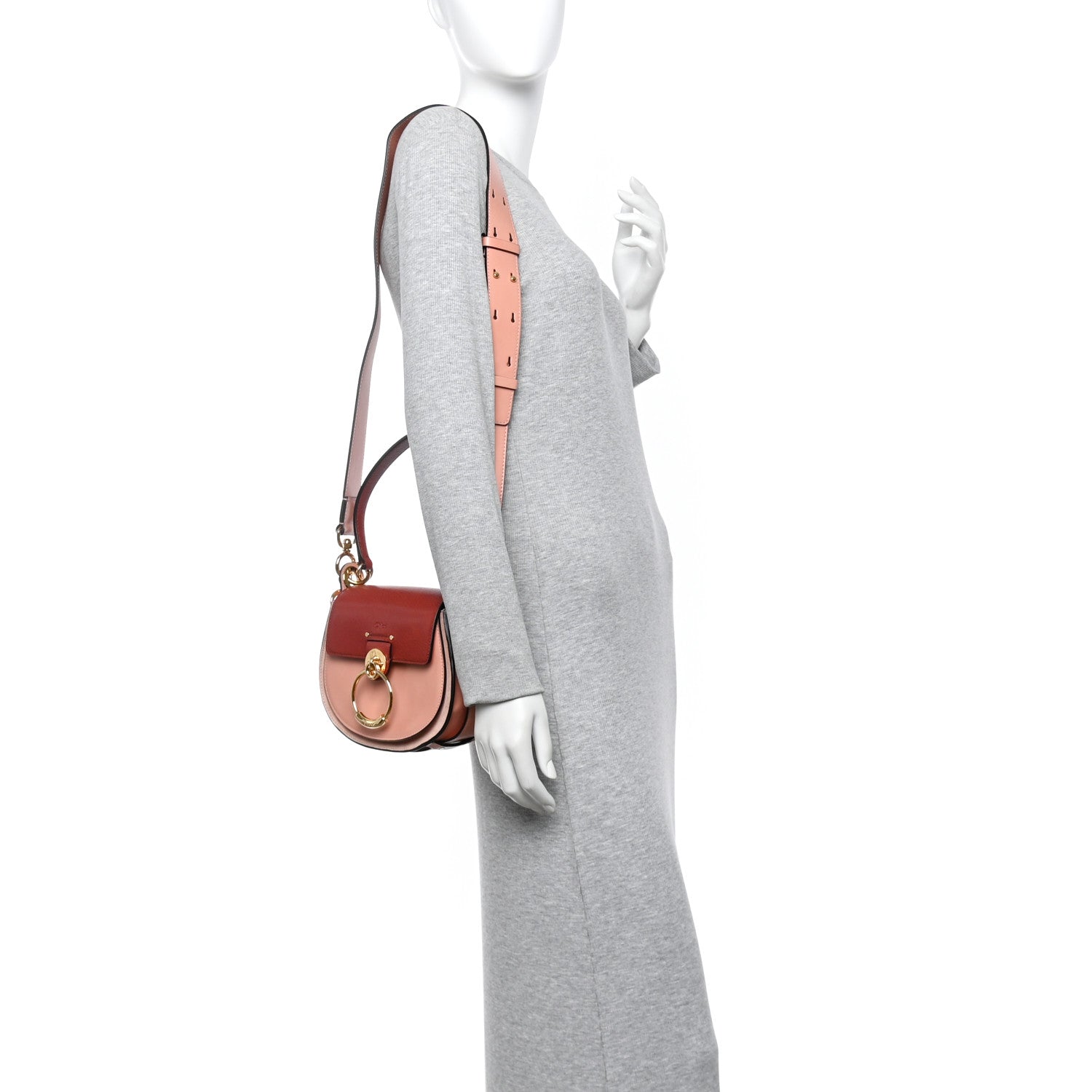 Chloe Calfskin Small Tess Bag Sepia Brown 2 of 9