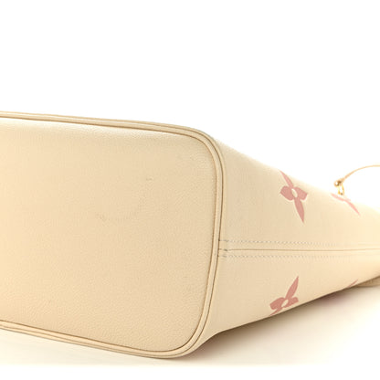Louis Vuitton Empreinte Monogram Giant Neverfull MM   Creme Rose Trianon 10 of 10