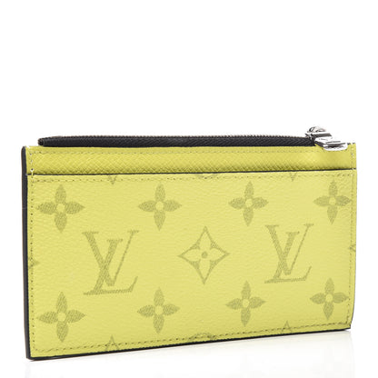 Louis Vuitton Monogram Taiga Coin Card Holder Yellow 3 of 6