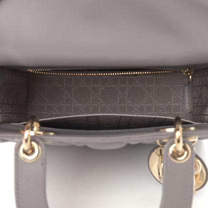 Christian Dior Lambskin Cannage Small Lady Dior Grey 5 of 11