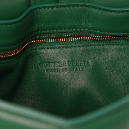 Bottega Veneta Lambskin Maxi Intreccio Padded Chain Cassette Crossbody Bag Racing Green 8 of 11