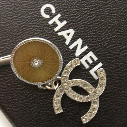 Chanel Crystal CC Barrette Silver 4 of 4