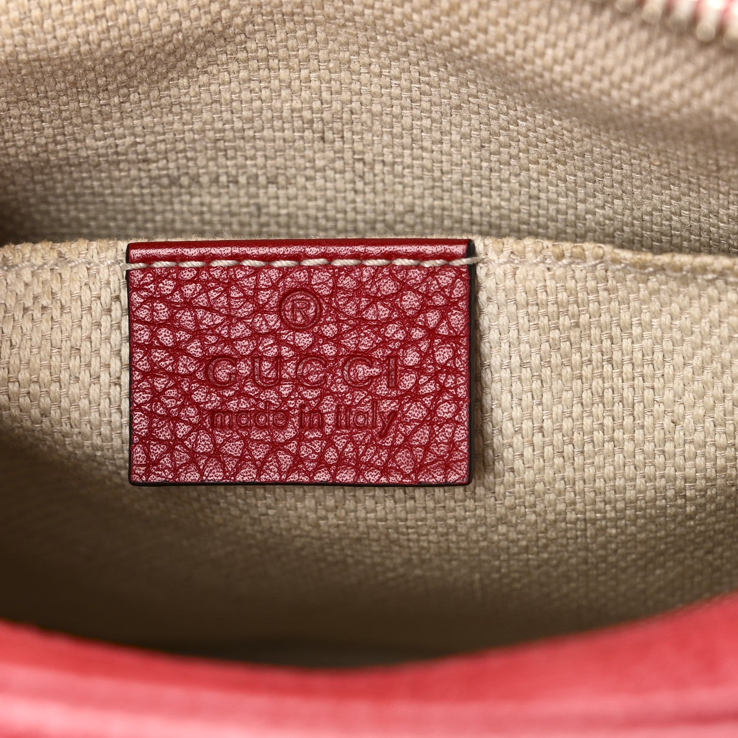 Gucci Pebbled Calfskin Small Soho Disco Bag Tabasco Red 1846570