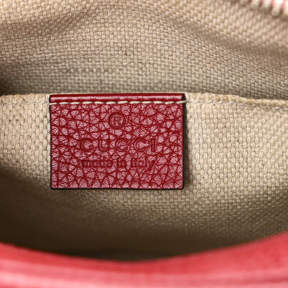 Gucci Pebbled Calfskin Small Soho Disco Bag Tabasco Red 6 of 10