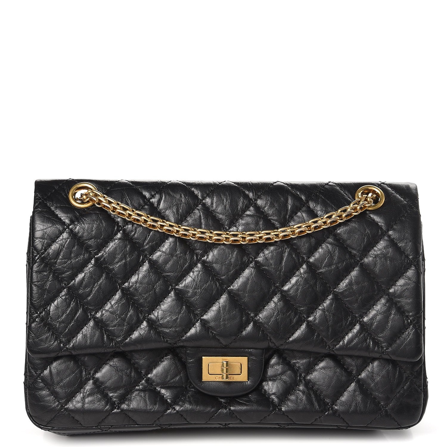 Chanel Aged Calfskin Quilted 2.55 Reissue 226 Flap Black 1 of 10