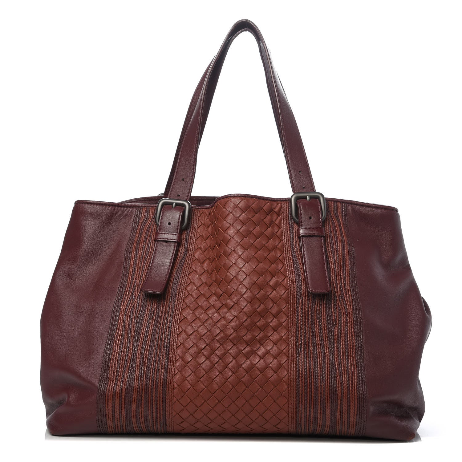 Bottega Veneta Nappa Intrecciato Embroidered Tote Barolo Brique 1 of 14