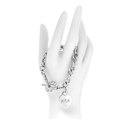 Tiffany Sterling Silver Heart Tag Toggle Bracelet 2 of 5