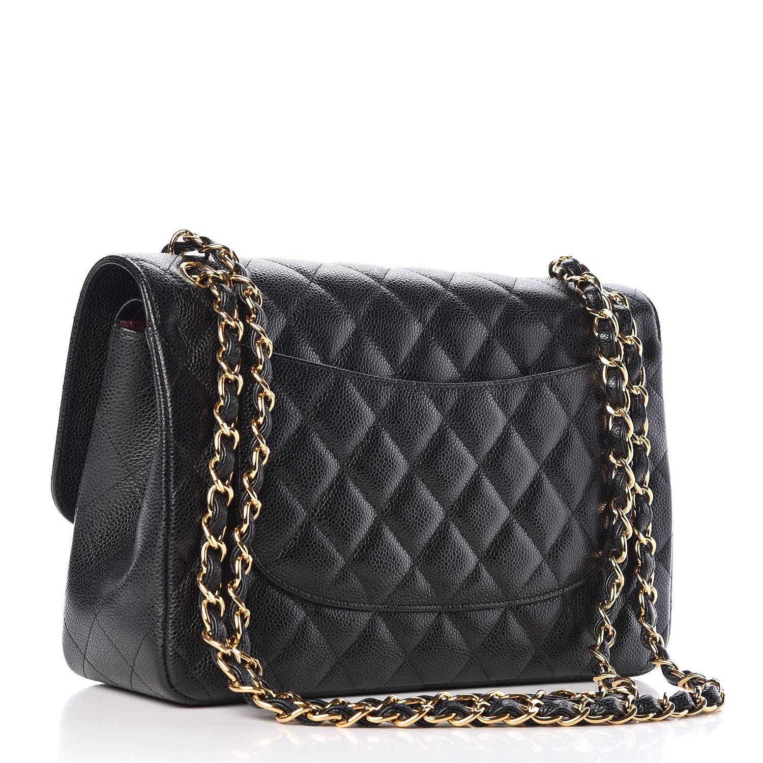Chanel Caviar Quilted Jumbo Double Flap Black 3 of 11