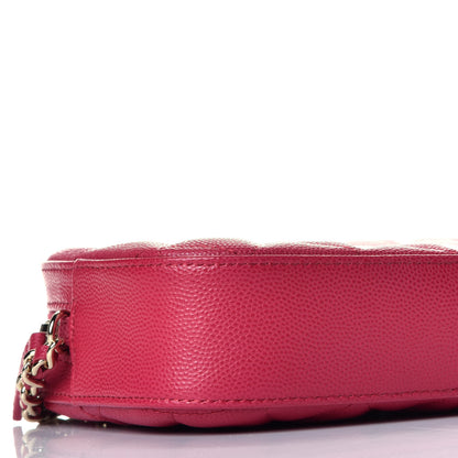 Chanel Caviar Quilted Camera Case Dark Pink 8 of 10