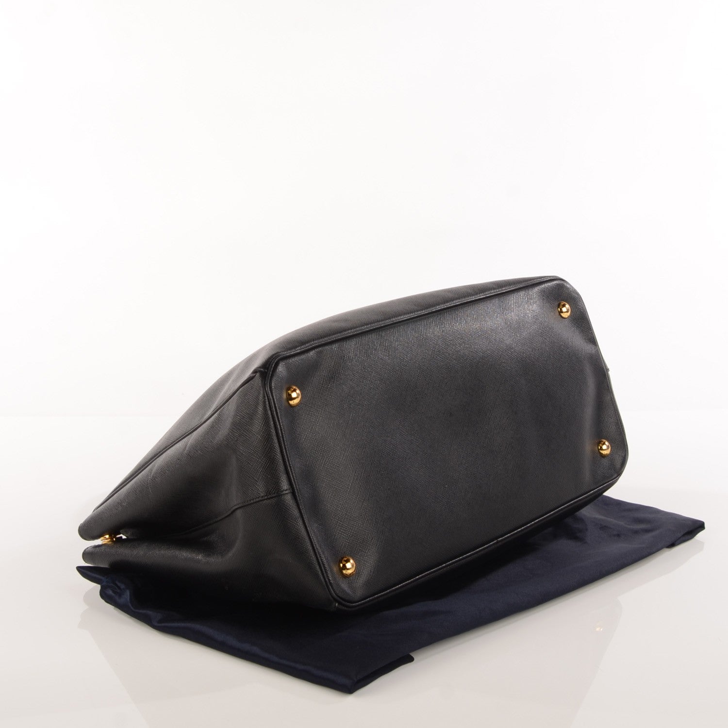 Prada Saffiano Lux Large Tote Nero Black 4 of 10