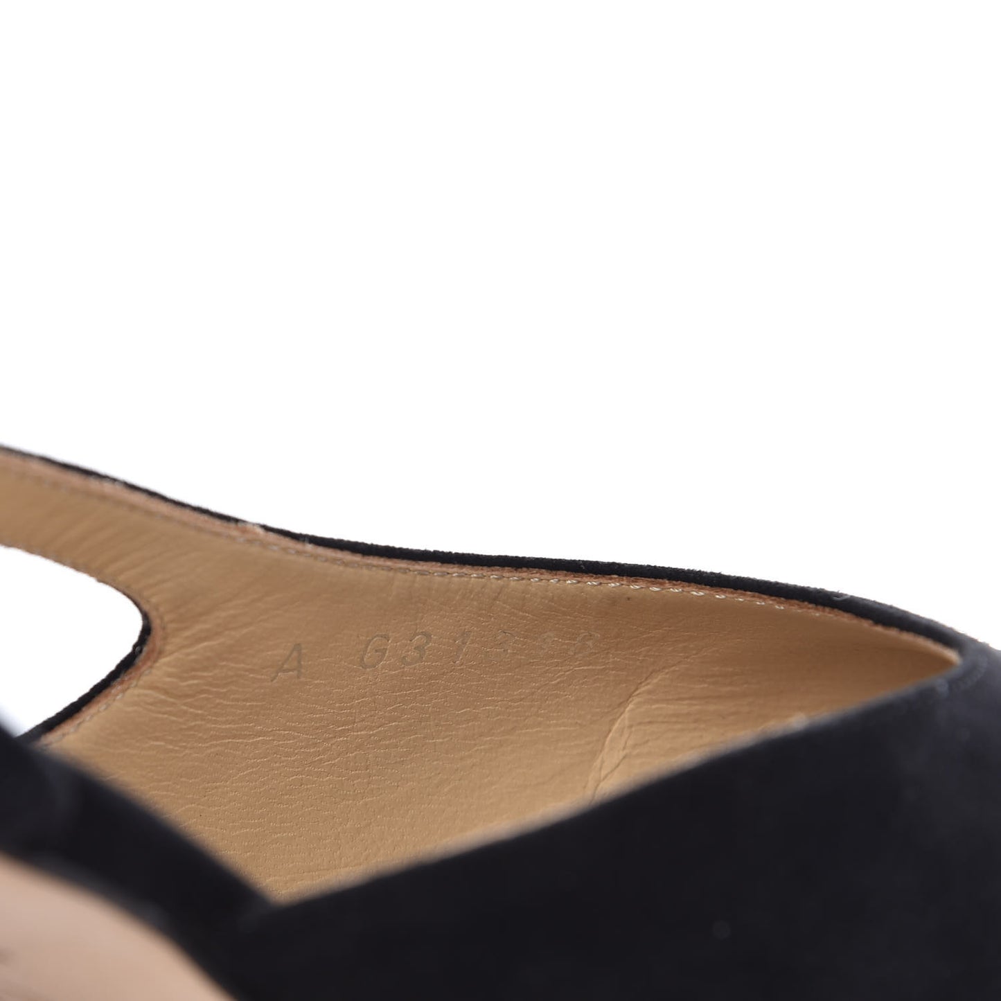 Kid Suede Metallic Lambskin Cap Toe CC Slingback Pumps 37 Black Silver