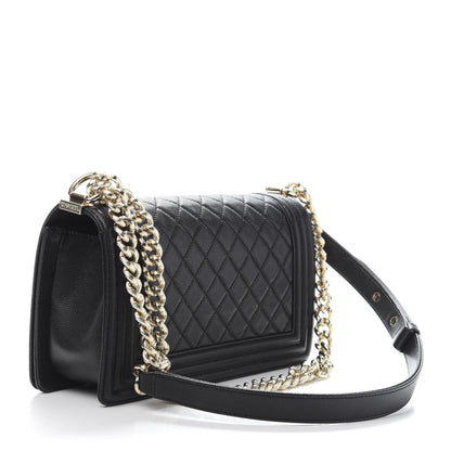 Chanel Caviar Quilted Medium Boy Flap Black 3 of 11