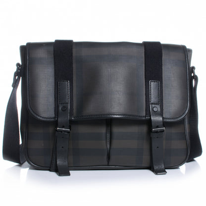 Burberry Smoked Check Messenger Bag 1 of 9