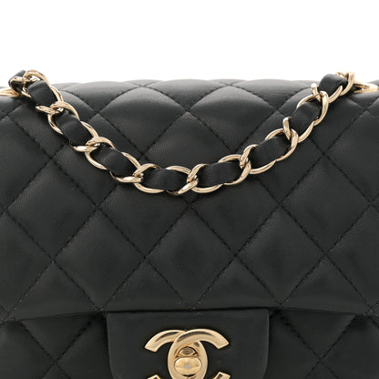 Chanel Lambskin Quilted Mini Square Flap Black 8 of 12