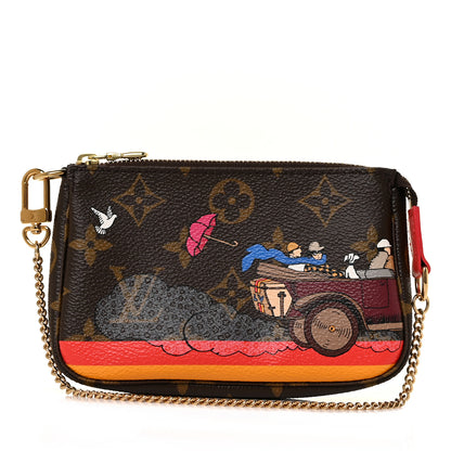 Louis Vuitton Monogram 2015 Christmas Animation Mini Pochette Accessories 1 of 8
