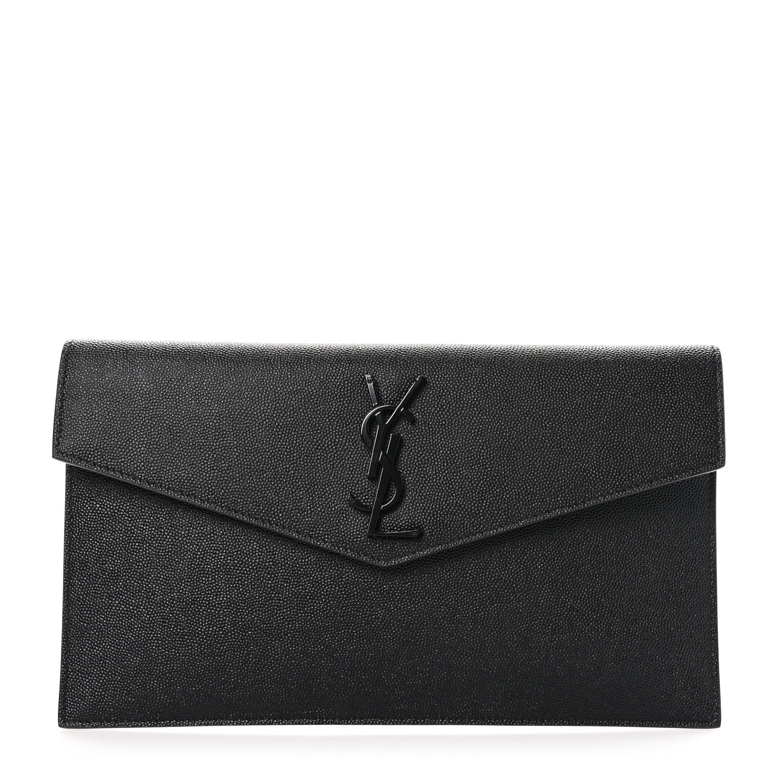 Saint Laurent Grain De Poudre Uptown Pouch Black 1 of 8