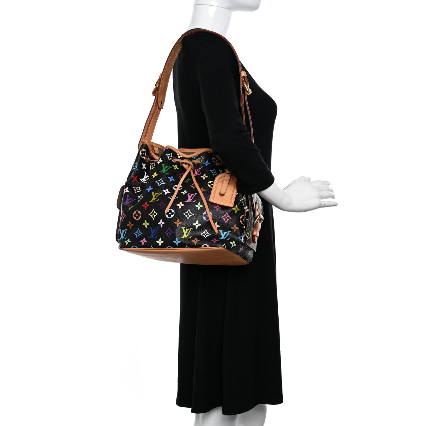 Monogram Multicolor Petit Noe Black