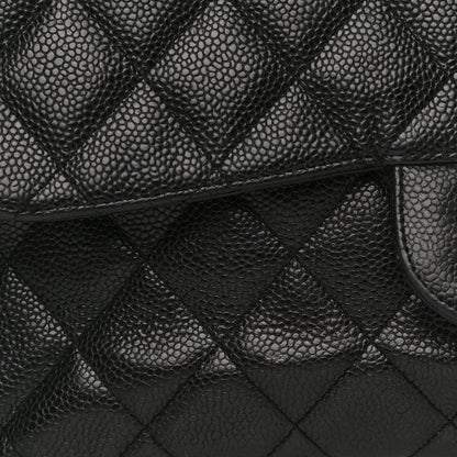 Chanel Caviar Quilted Jumbo Single Flap Black 21 of 25