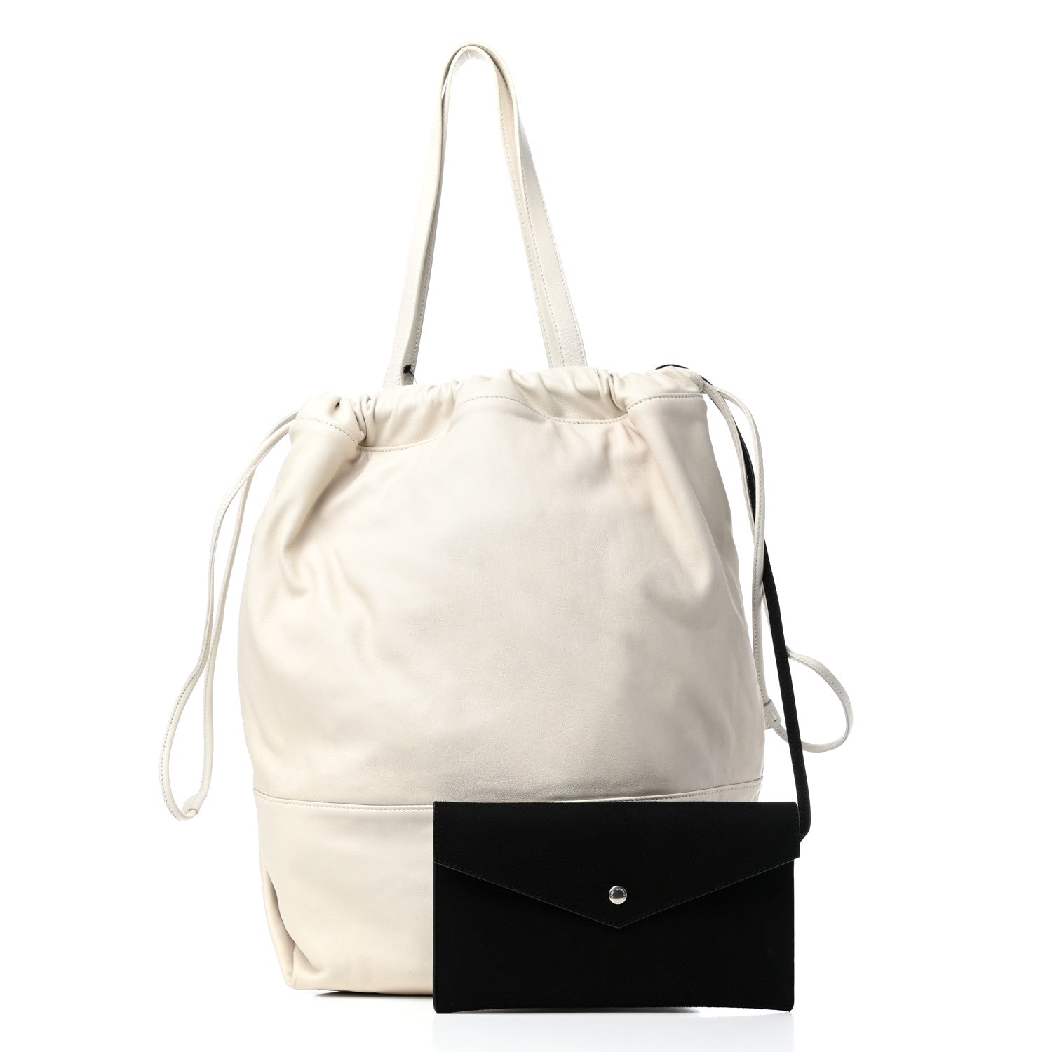 Saint Laurent Lambskin West Shopping Bag Crema Soft 3 of 10