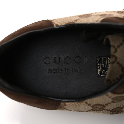 Gucci GG Monogram Suede Vintage Web Mens Sneakers 10.5 Dark Chestnut 9 of 11