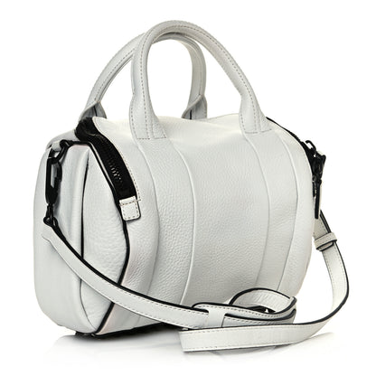Alexander Wang Pebbled Lambskin Rockie White Black Hardware 3 of 17