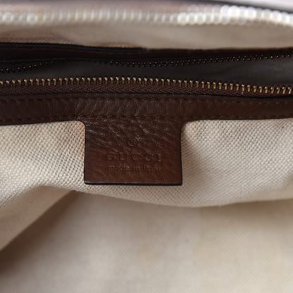 Gucci Monogram Vintage Web Small Boston Dark Brown 12 of 14