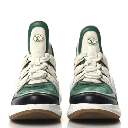Louis Vuitton Calfskin Technical Nylon LV Archlight Sneakers 39 Green 3 of 10