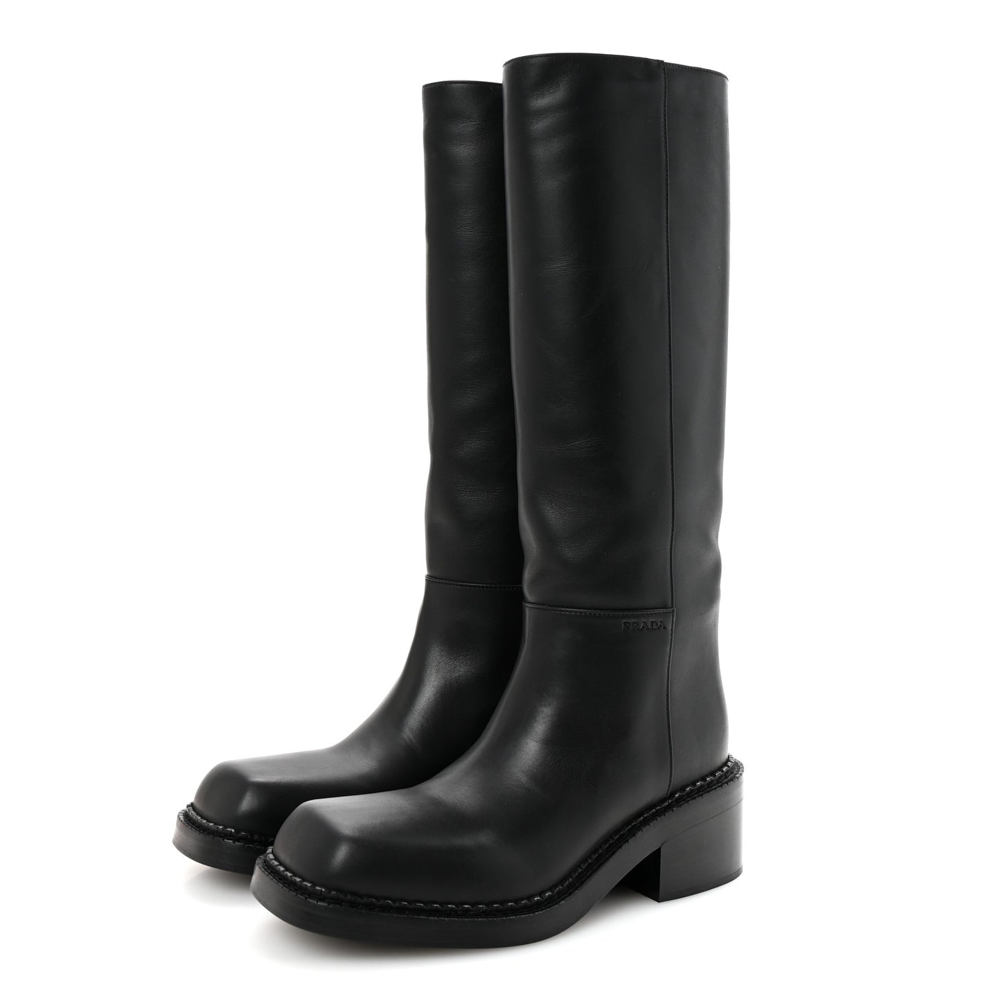 Vitello Lux From The Runway Tall Boots 38 Black